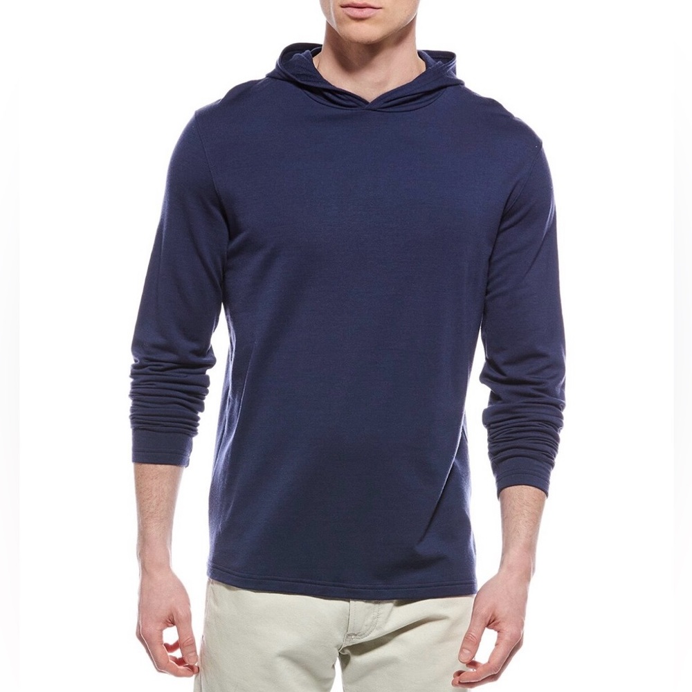 Peter Millar Excursionist Flex Pullover Hoodie Navy Blue MS25XK77 Sweatshirt XL